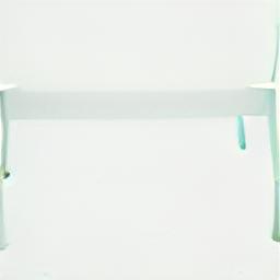 generated: a white plastic bench with a high arched back #4